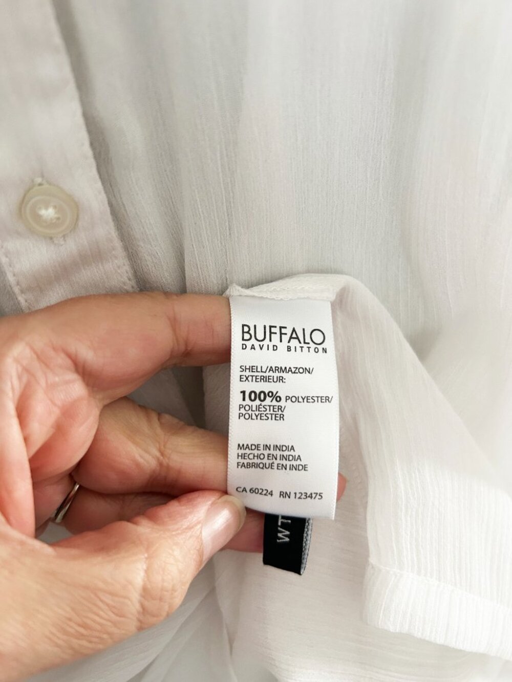 Buffalo David Bitton Floral Embroidered Boho Tunic Dress Sheer Lightweight M - Picture 5 of 10
